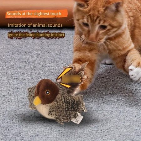 Simulated Bird Call Self-Rising Toy, Plush Toy, Pet Toy, Including Cat Toy